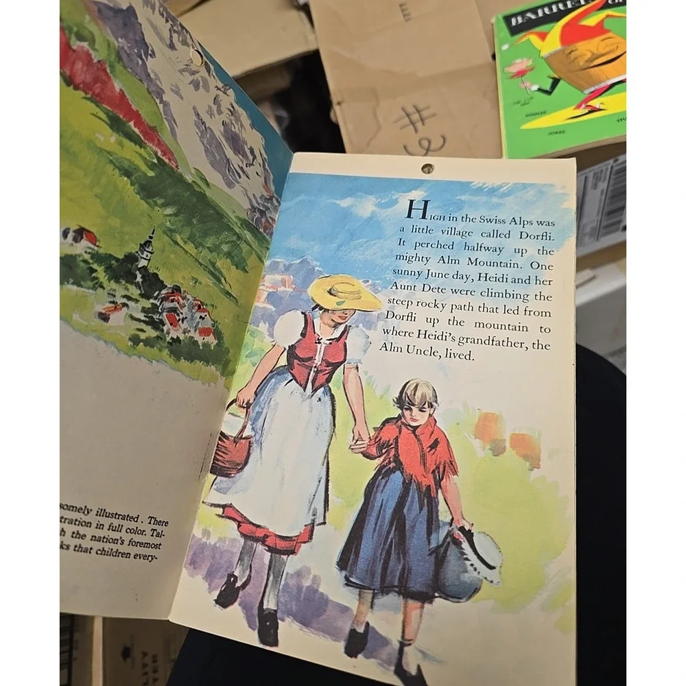 Vintage 1955 The Story of Heidi Johanna Spyri‎ Paperback Children's Story Book